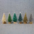 Miniatyrbilde 3 av 8: 12 stk Mini juletre julenissen snødekor for DIY Frost A6