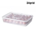 Miniatyrbilde 1 av 8: 10/18/34 Grids Egg Oppbevaringsboks Med lokk Kjøleskap Egg Box F.eks 34grid