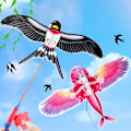 Miniatyrbillede 4 af 8: (Kun drager)Mini-drager, der flyver til børn 3d lommedrage-dynam A8