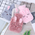 Miniatyrbilde 2 av 8: e PVC Stressavlastende Smerte Varmtvannsflaskepose Myk Gjenbrukbar Han Pale Pink