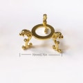 Miniatyrbilde 1 av 8: Metall Display Stand Base Krystallkule Base Globe Stone Glass Ma Gold M