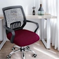 Miniatyrbillede 1 af 8: Spandex Elasticity Office Stretch Computerstolebetræk Anti-du Wine red