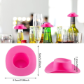 Miniatyrbilde 3 av 8: 10 stk mini plast cowboyhatt Western bryllupsfest dukkehatter S Red