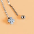 Pikkukuva 6 / 6: Simple Style Box Chain Tupsu Drop Korvakorut Naisten Long Dang