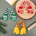 Miniatyrbillede 5 af 8: 1/12 Dukkehustrikning Halsklæde Handsker Dukkehustjulepynt A5