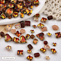 Miniatyrbild 6 av 8: 30 st 3D glänsande platt botten inläggningar strass Nail Art Decorati C
