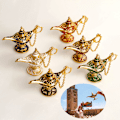 Miniatyrbillede 4 af 8: Hellig Ønskelampe Aladdin Lampe Ornament Stue Decoratio Blue