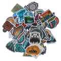 Miniatyrbilde 3 av 8: 50 stk Camping Landskap Klistremerke Outdoor Adventure Koffert Lapt
