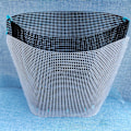 Pikkukuva 5 / 5: Bucket Bag Ylimääräinen neulonta ja kudonta mesh White 38cm