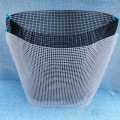 Pikkukuva 5 / 5: Bucket Bag Ylimääräinen neulonta ja kudonta mesh White 48cm
