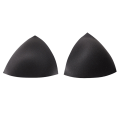 Pikkukuva 1 / 5: Uimapuku pehmuste Insertit Vaahtokolmio Sponge Pads Breast Bra Black Triangle