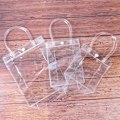 Miniatyrbilde 1 av 8: 1 stk kvinners sommer strandveske gjennomsiktig tote bag transparent veske sho 20CM*25CM*7CM