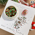 Miniatyrbilde 1 av 8: Julepynt Tips Snøfnugg Neglepaljetter Neglekunst Glitter A5