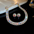 Pikkukuva 5 / 8: 3 kpl Luxury Crystal kaulakoru korvakorut set trendi morsian häät 4