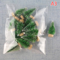 Miniatyrbilde 1 av 8: 12 stk Mini juletre julenissen snødekor for DIY Frost A3