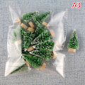 Miniatyrbillede 1 af 8: 12 Stk Mini Juletræ Julemand Sne Decor Til DIY Frost A3