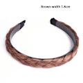 Pikkukuva 1 / 8: Fishbone Braid Lazy Wig Twist Braid otsapanta Bohemia naisten hiukset Brown 1.8cm