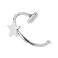 Miniatyrbillede 1 af 8: 1 Stk Rustfrit Stål Næse Ring Bøjle Septum Ringe C Clip Lip Rin A3