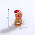 Miniatyrbilde 1 av 8: Mini Julepynt Pepperkake Mann Snømann Mikrolandskap A4