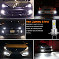 Miniatyrbillede 9 af 10: 2 STK H7 LED Bil Eftermonterede glødelamper DRL H4 Forlygte