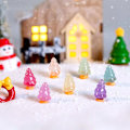 Miniatyrbilde 3 av 8: 5 stk lysende juletrepynt mini furutre dukkehus