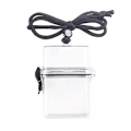 Miniatyrbild 6 av 6: 3-tums transparent förvaringslåda fotokortshållare med repvatten White