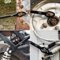 Miniatyrbillede 5 af 5: Dobbelthovednøgle multifunktionsskruemøtrikker es Reparationshåndværktøj F Silver