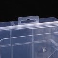 Miniatyrbild 4 av 8: Transparent plastförvaringslåda för små smycken verktygslåda pärla
