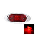 Miniatyrbilde 1 av 8: 12V 24V Auto 6LED Signallys Sidemarkør Tilhenger Signallampe Red
