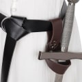 Miniatyrbillede 3 af 8: Middelalderlig sværdskede pige Warrior Retro Style skedeholder Black