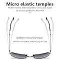 Miniatyrbilde 7 av 8: Alloy Fold Photochromic Solbriller Polarized Men Folding Sun Gl A