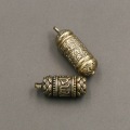 Miniatyrbillede 5 af 5: Hul messing Buddha flaske Sutra Cylinder vedhæng nøglering hals C
