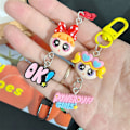 Pikkukuva 4 / 8: Anime Figuuri Avaimenperä Pariskunta Koululaukku Riipus Charm Avaimenperä Ca Yellow