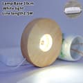 10cm Träljusbas Trä LED-ljus Roterande Display Stativ La 10cm White light1.5M