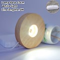 Miniatyrbillede 1 af 8: 10cm træ lys base træ LED lys roterende display stand La 10cm White light1.5M