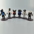 Miniatyrbilde 5 av 8: 12stk Sett 8-10cm Skibidi Toalettfigurer Lekemodell Action