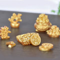 Miniatyrbilde 7 av 8: Feng Shui Auspicious Fa Cai Penger Tre Gullbar Bag Lykkelig For A19