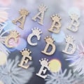 Miniatyrbillede 6 af 8: Fashion Crown 26 begyndelsesbogstaver A til Z Crystal Rhinestone Broo Silver-J