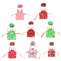 Miniatyrbilde 2 av 8: Miniatyr Baker-antrekk Forkle Kokkehatter Barn Leke Miniatyr Scene A7