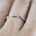 Miniatyrbilde 1 av 8: Fashion Justerbare vendinger Innlagt Diamond Rings Enkel Temperame B 10