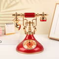 Retro telefonmodell Väckarklocka Creative Timekeeper Desktop T Red