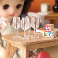 Pikkukuva 2 / 8: 4 kpl / set 1:12 Mini Red Wine Cup Simulation Wine Glass Goblet for