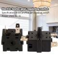 Miniatyrbilde 4 av 8: 3/5 pin 2/4 posisjon dreiebryter velger AC 250V 16A elektr. C