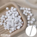 Miniatyrbilde 1 av 8: Nail Art Sponge Myke svamper Gradient Nail Art Tools Color Fade 100Pcs Tweezer Clip