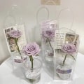 Miniatyrbilde 8 av 8: PVC Flower Bag Stall Flower Bag Gjennomsiktig Tote Bag DIY Single