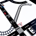 Miniatyrbillede 4 af 8: 1:12 Dukkehus Mini Parkeringsscene Klistermærke Vejtrafikbane Ad A3