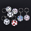 Miniatyrbillede 8 af 9: 3D Sports Fodbold Souvenirs PU læder nøglering D