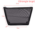 Miniatyrbillede 1 af 5: Mesh Makeup Case Organizer Opbevaringspose Lynlås Toiletartikler Rejse 2(triangle large)