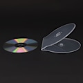Pikkukuva 6 / 8: 1/3 kpl läpinäkyvä muovinen yksiosainen pyöreä case CD- case 3PCS