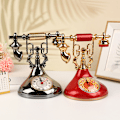 Miniatyrbilde 3 av 8: Retro telefonmodell Vekkerklokke Creative Timekeeper Desktop T Red
